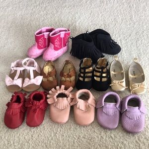 Baby girl shoe lot